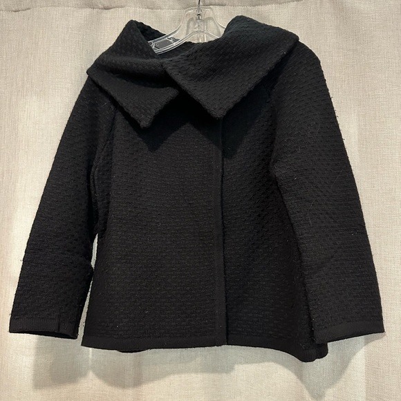 Banana Republic Black Wool Sweater Jacket - Picture 3 of 13